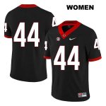 Women's Georgia Bulldogs NCAA #44 Peyton Mercer Nike Stitched Black Legend Authentic No Name College Football Jersey UGQ3054GG